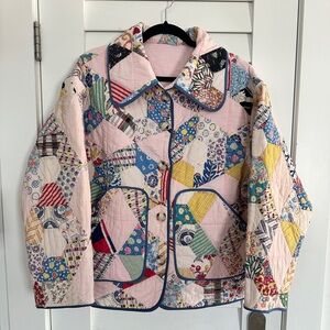 Oversized quilted coat